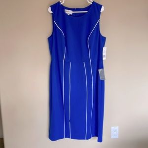 Donna Morgan sleeveless blue dress